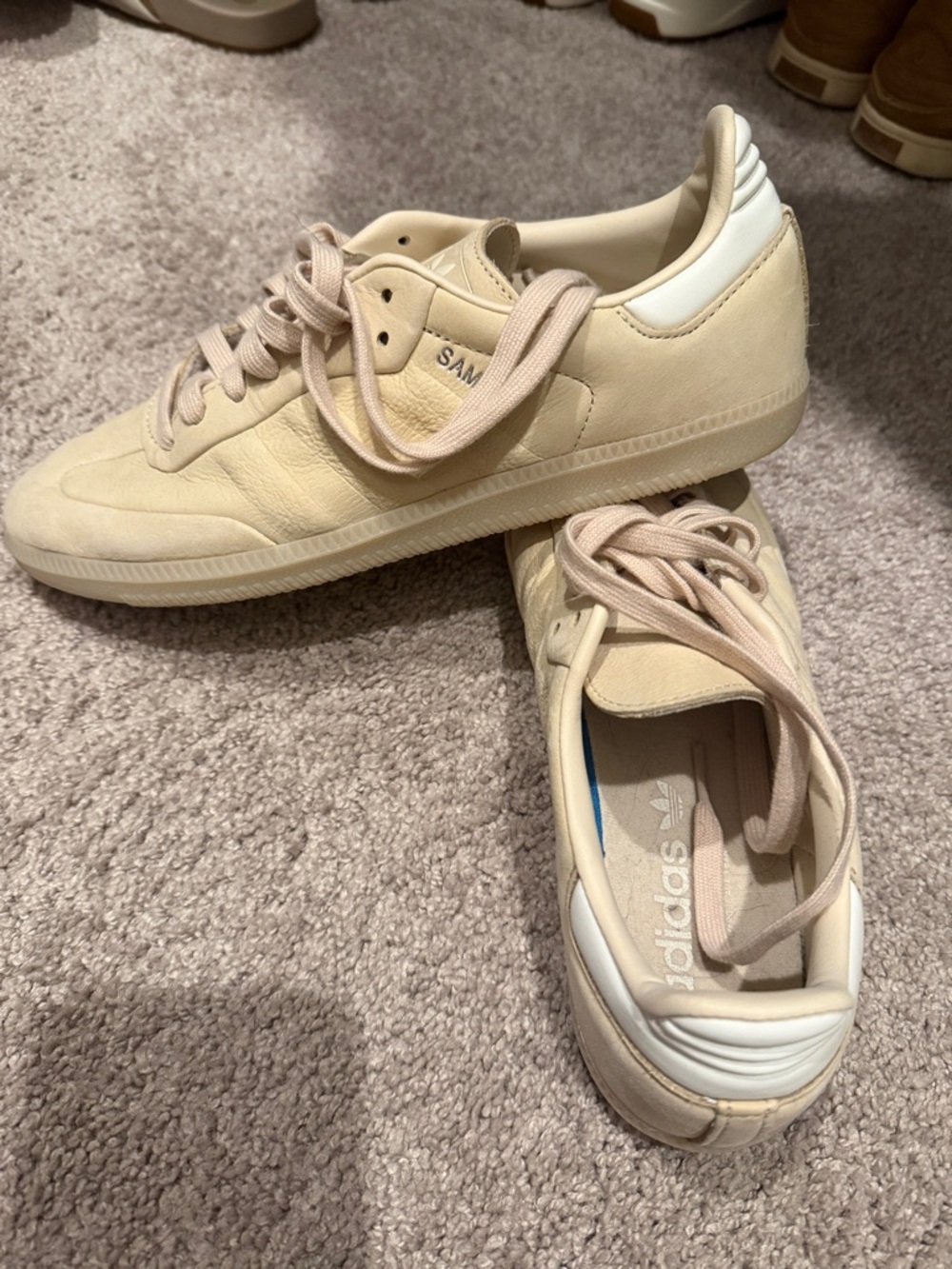 adidas Samba Sneakers in Cream